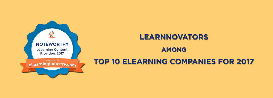 LEARNNOVATORS RANKED AMONG TOP 10 E-LEARNING COMPANIES FOR 2017
