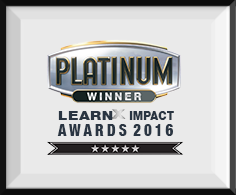 Read more about the article LEARNNOVATORS WINS PLATINUM AT LEARNX IMPACT AWARDS 2016