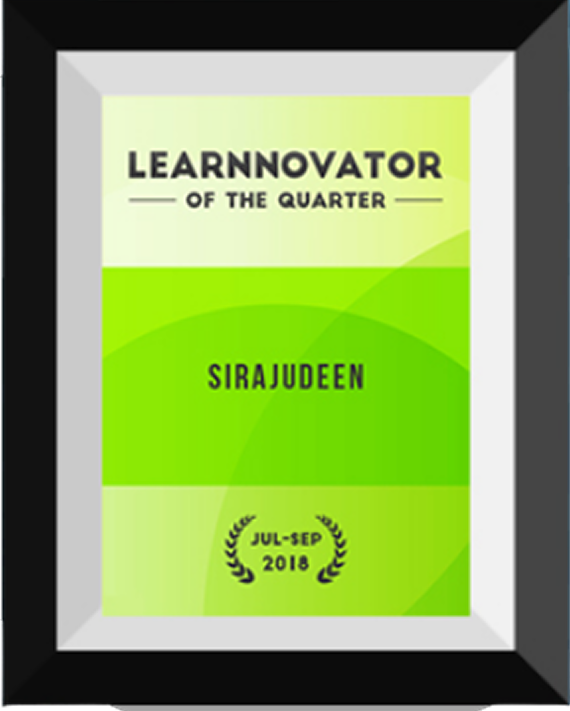 Learnovator of the quarter