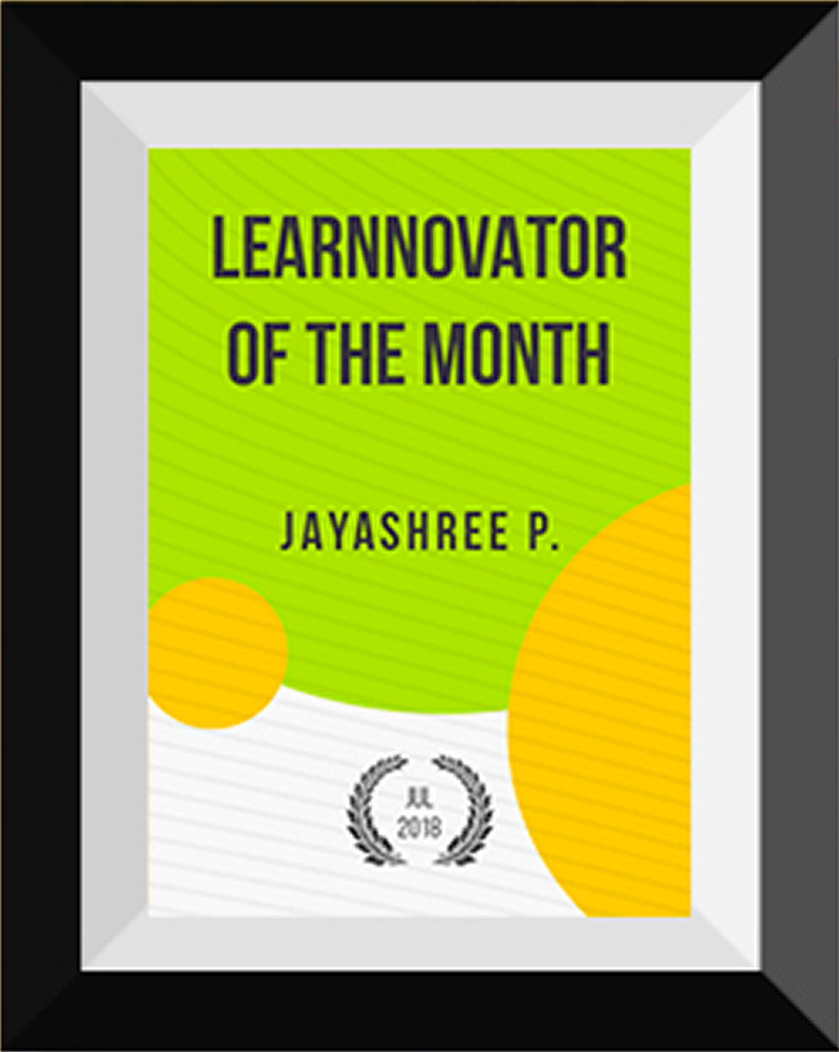 Learnovators of the month